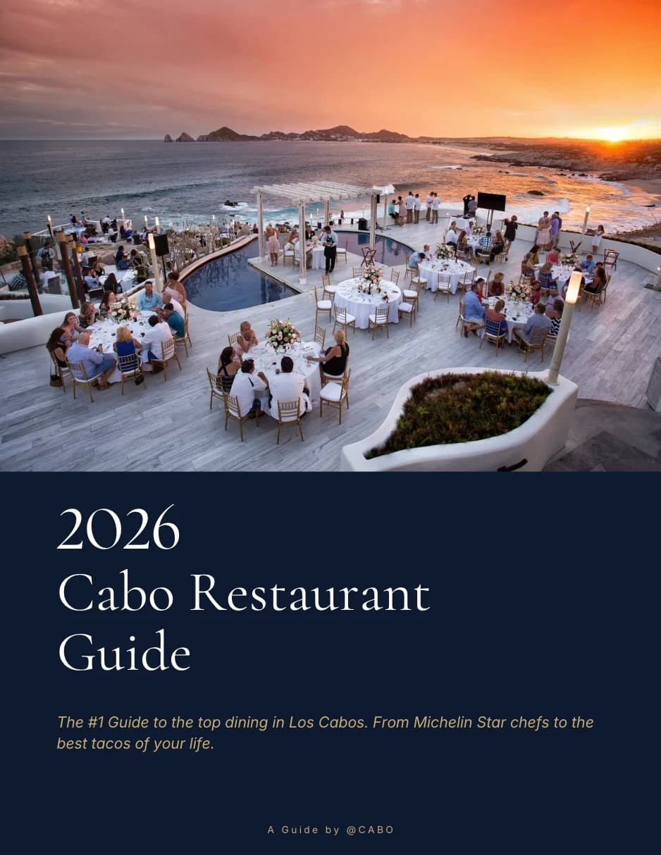 2026 Cabo Restaurant Guide - free ebook cover