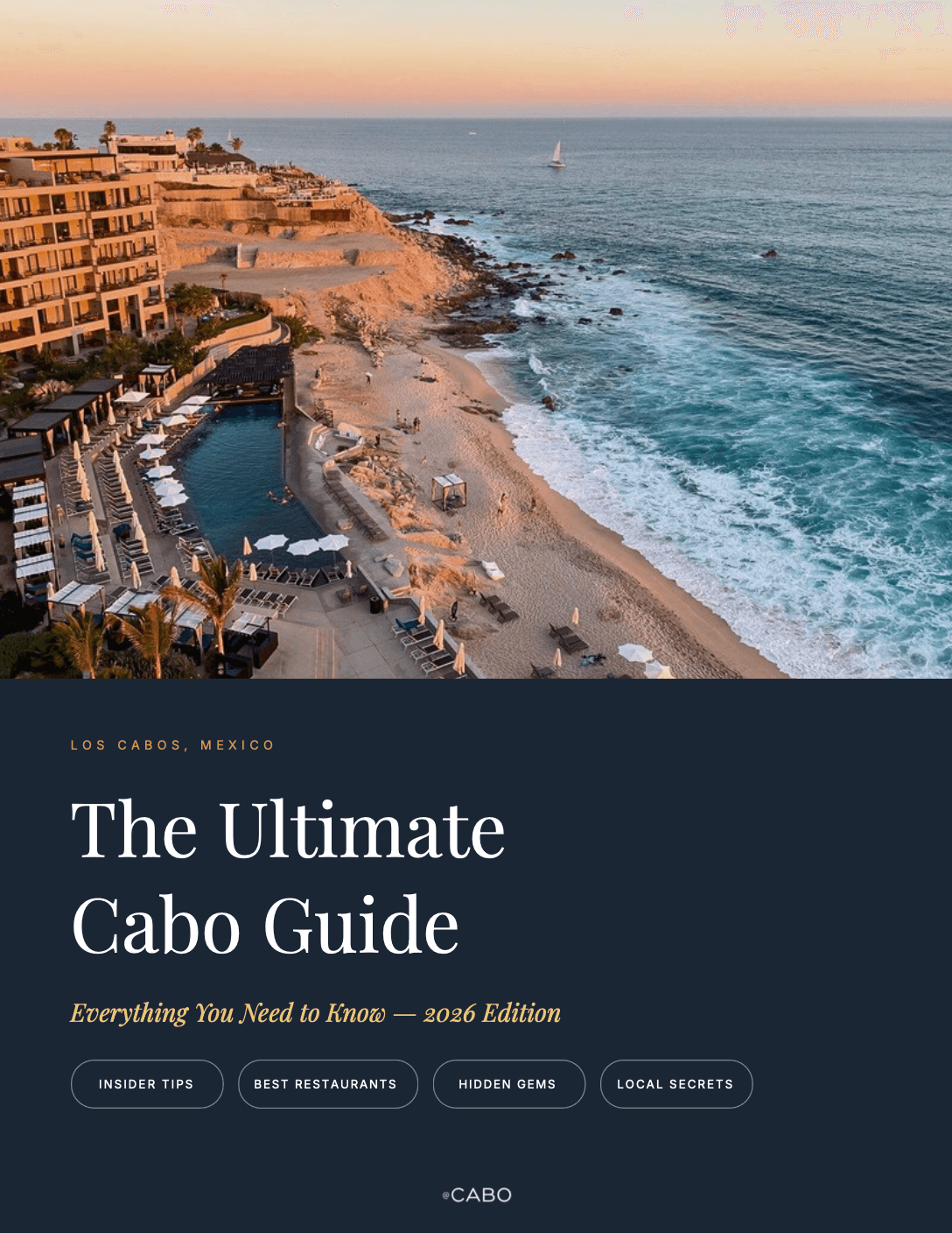 The 2026 Ultimate Cabo Guide cover