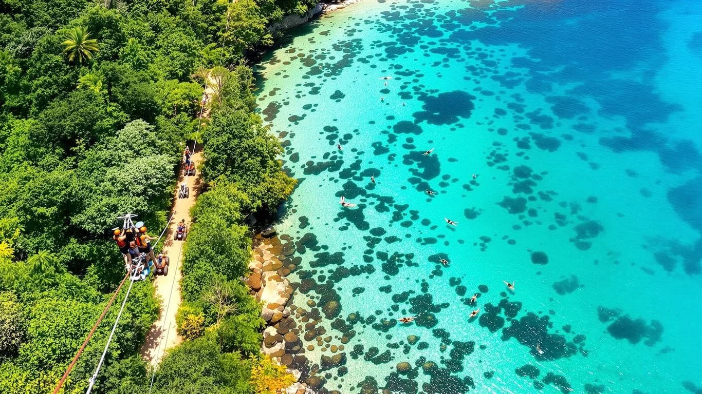 Cabo Adventure Tours: Zip Line + ATV + Snorkel $199 Per Person