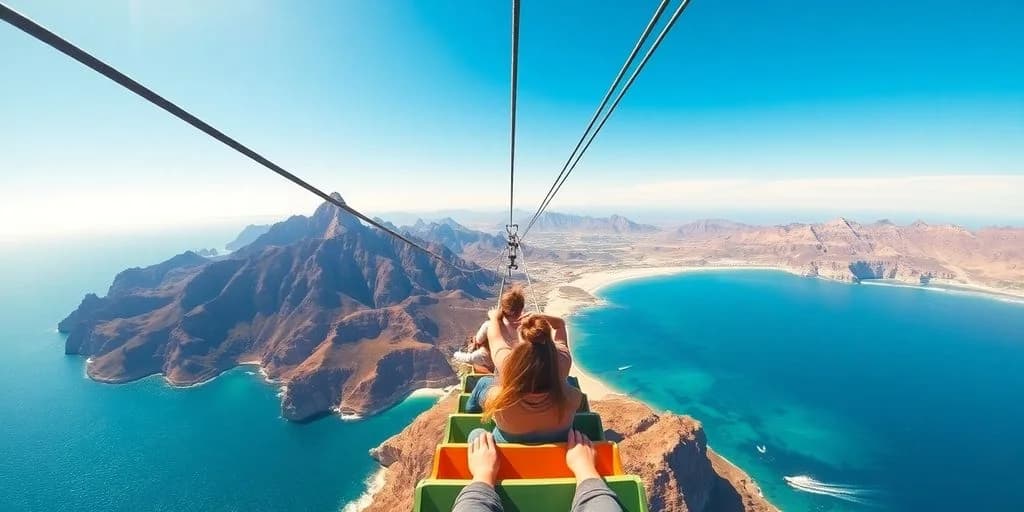 Try the Zip Line Roller Coaster in Cabo